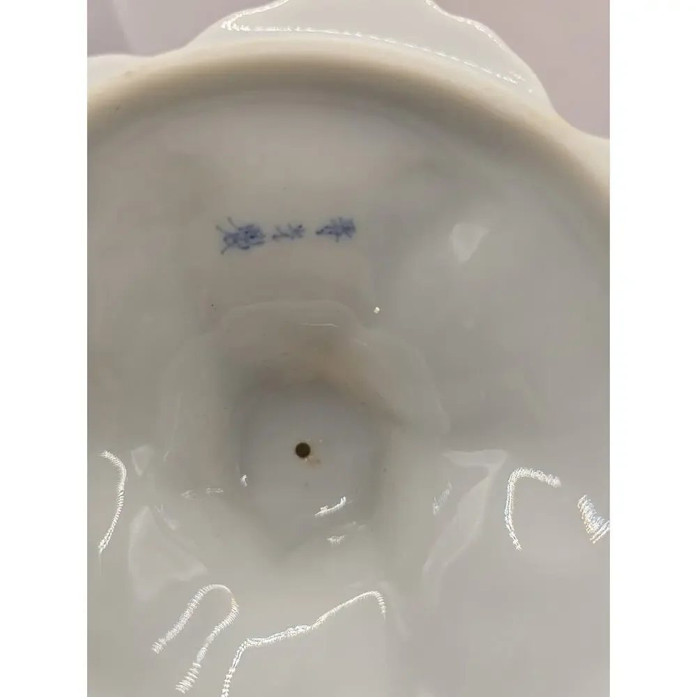 Vintage Japanese Hand Painted Candle Holder
